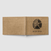 Huis op het strand met jute schelp dollar schelpen gastenboek (Volledig)