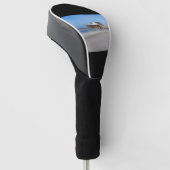 Huis op stelten op het strand van St. Peter Ording Golfheadcover (Schuin)