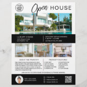 Huis Open Huis Modern Script Logo Flyer (Voorkant)