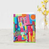 Huis Oproep Blanco Note Kaart (Gele Bloem)