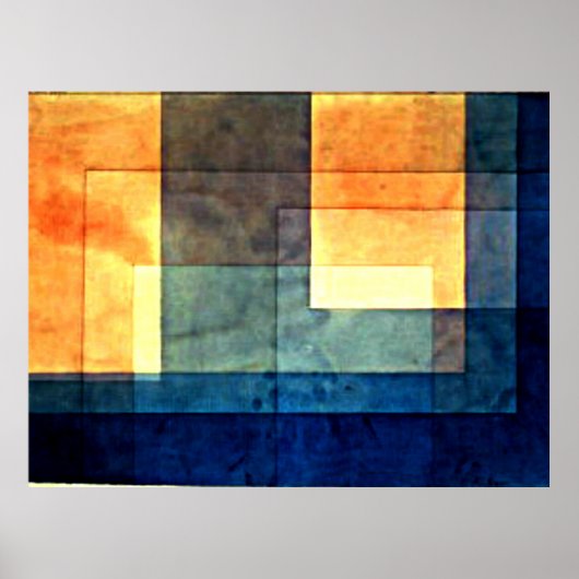 Huis over het water van Paul Klee, Poster (Voorkant)