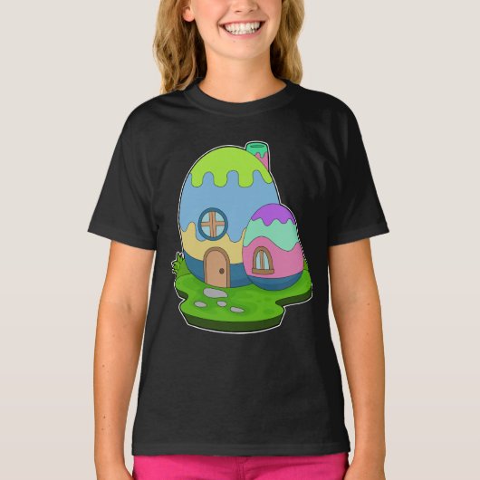Huis Paaseieren T-shirt (Voorkant)