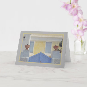 HUIS-/PASTEL-KLEUREN EN HOEKEN GEMERKT Wenskaart Kaart