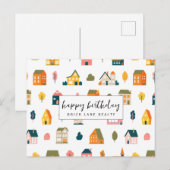 Huis Patroon Vastgoed Verjaardagswensen Briefkaart (Voorkant / Achterkant)