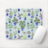 Huis Plant Cactus Succulent Blue Muismat (Met muis)