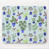 Huis Plant Cactus Succulent Blue Muismat (Voorkant)