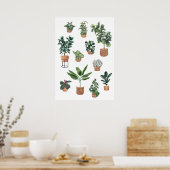 Huis Plant Collectie 3 Poster (Keuken)