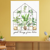 Huis Plant Goed Quote Canvas Afdruk (Insitu (Woonkamer))