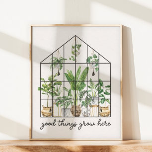 Huis Plant Goede Quote Wall Art Poster