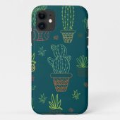 Huis Planten Cacti Illustratie Boho Cactus Case-Mate iPhone Case (Achterkant)