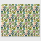 Huis Planten Cadeaupapier (Vlak)