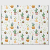 Huis Planten Cadeaupapier (Vlak)