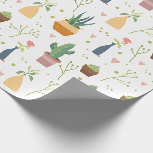 Huis Planten Cadeaupapier (Hoek)