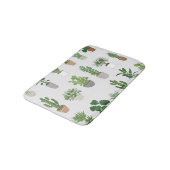 Huis planten,  doodle patroon badmat (Gekanteld)