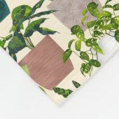 Huis Planten Fleece Deken (Hoek)