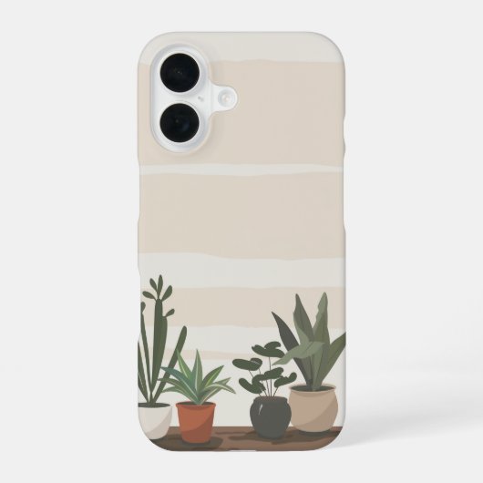Huis Planten iPhone 16 Hoesje (Achterkant)