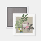 Huis planten. magneet (Voorkant / Achterkant)