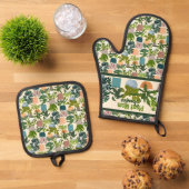 Huis Planten Ovenwant & Pannenlap Set (Top down)