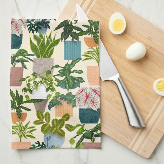 Huis Planten Theedoek (Quarter Fold)