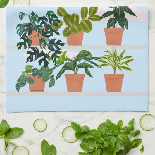 Huis Planten Theedoek (Gevouwen)