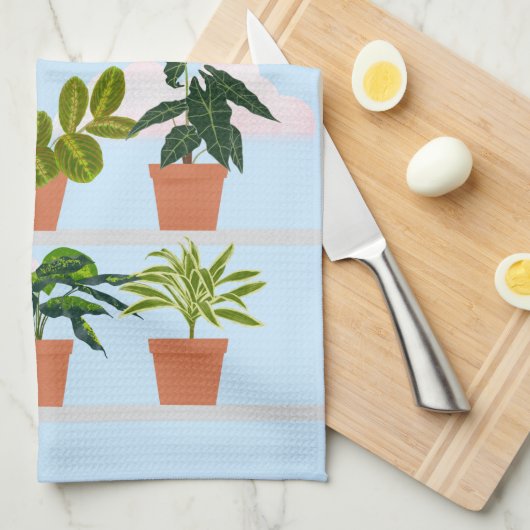 Huis Planten Theedoek (Quarter Fold)