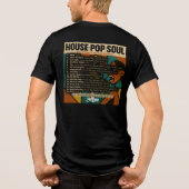 "HUIS, POP, SOUL" T-shirt Tri-Blend Shirt (Achterkant)