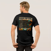 "HUIS, POP, SOUL" T-shirt Tri-Blend Shirt (Achterkant volledig)