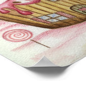Huis poster voor cupcakes (Hoek)