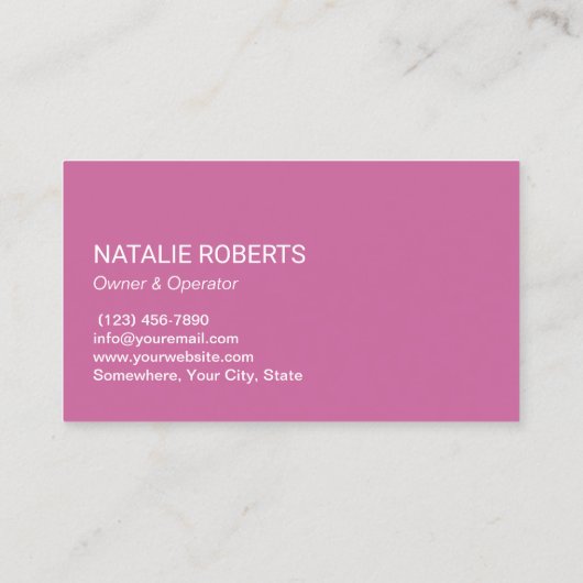 Huis Reiniging Schattige Bloem Spray Cleaner Maid Visitekaartje (Achterkant)