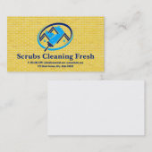 Huis Residensiële Schoonmaak | Bakstenen Muur Visitekaartje (Voorkant / Achterkant)