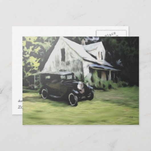 Huis roept Briefkaarten op (Voorkant / Achterkant)
