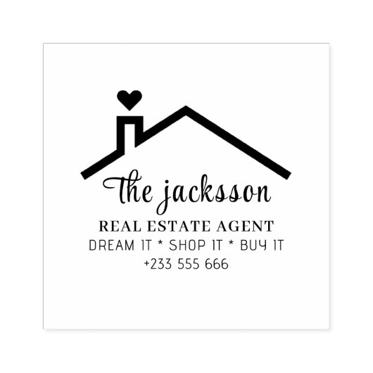 Huis Rubberstempel (Afrduk)