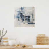 Huis schetsen Diagram Poster (Keuken)