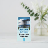 Huis schilder aannemer schilderij service schilder visitekaartje (Staand voorkant)