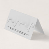 Huis Schilder | Druppelende Verf Visitekaartje (Achterkant)