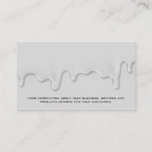 Huis Schilder | Druppelende Verf Visitekaartje (Achterkant)