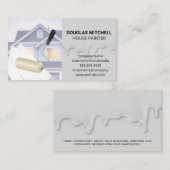 Huis Schilder | Druppelende Verf Visitekaartje (Voorkant / Achterkant)