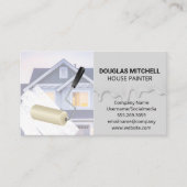 Huis Schilder | Druppelende Verf Visitekaartje (Voorkant)