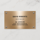 Huis Schilder Moderne Gouden Schilderij Service Visitekaartje (Achterkant)