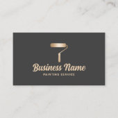 Huis Schilder Moderne Gouden Schilderij Service Visitekaartje (Voorkant)