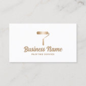 Huis Schilder Moderne Gouden Schilderij Service Visitekaartje (Voorkant)