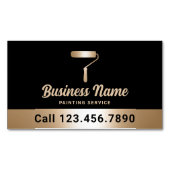 Huis Schilder Moderne Zwart & Goud Schilderen Serv Magnetisch Visitekaartje (Voorkant)