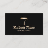 Huis Schilder Moderne Zwart & Goud Schilderen Serv Visitekaartje (Voorkant)