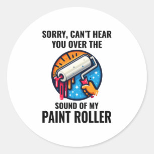 Huis Schilder Muur Schilderen Interieur Decorator Ronde Sticker