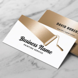 Huis Schilder Professioneel Goud Schilderen Servic Visitekaartje