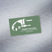Huis Schilder Professioneel Groen Magnetisch Visitekaartje (Voorbeeld)