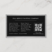 Huis Schilder QR Code Schilderdienst Visitekaartje (Achterkant)