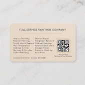 Huis Schilder QR Code Visitekaartje (Achterkant)