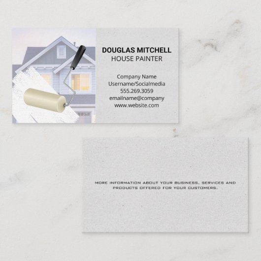 Huis Schilder Visitekaartje (Voorkant / Achterkant)