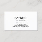 Huis Schilder Waterverf Schilderij Service Visitekaartje (Achterkant)